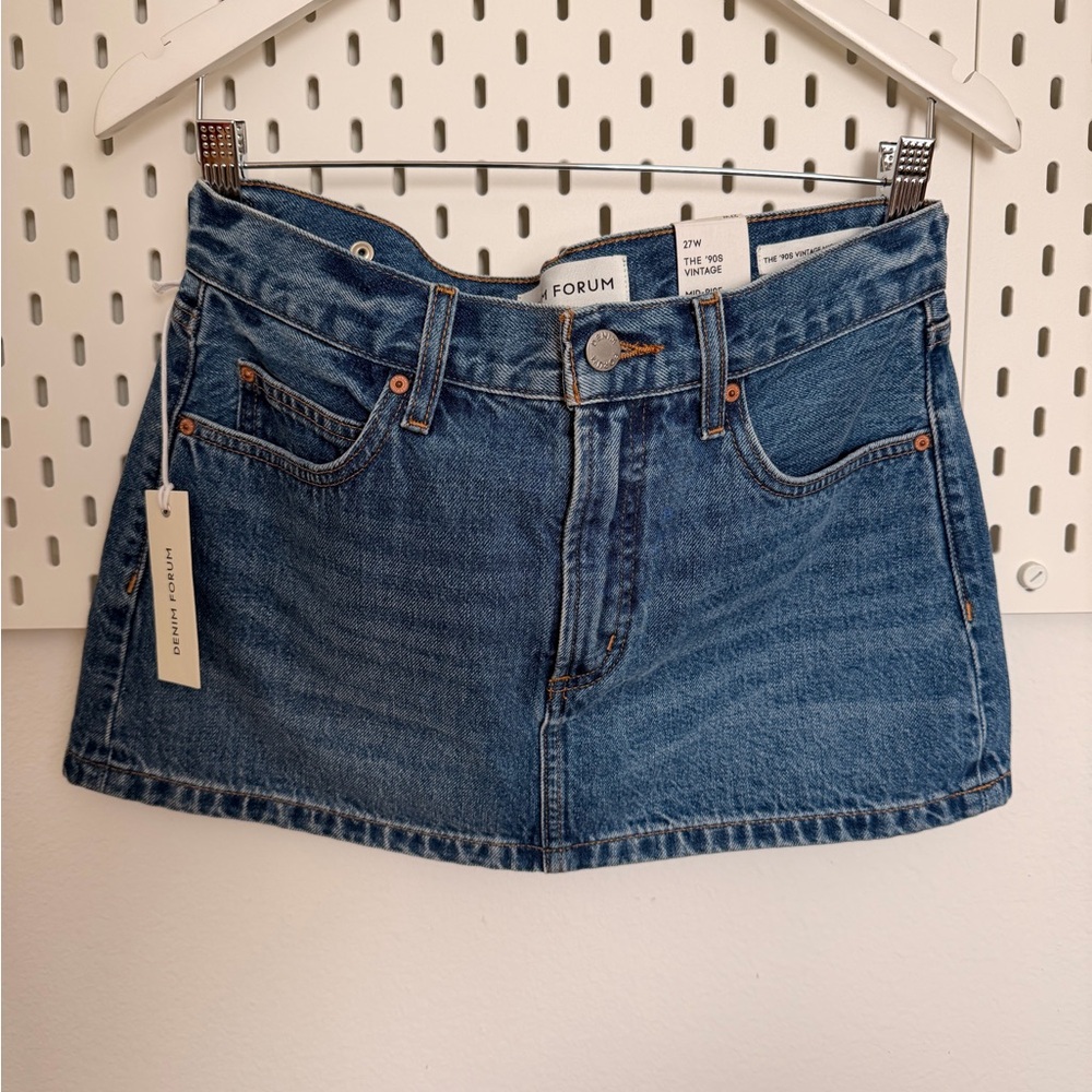 NWT Denim Forum The 90s Vintage Mini Skirt